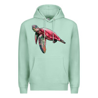 Seafoam sea turtle pink glitter Premium Hoodie - Artiststas