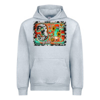 Heather Grey western back to school 3rd grade Urban Hoodie - Jasminsmagicworld