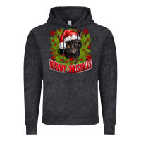 Vintage Black meowy christmas Vintage Hoodie - CowhideDigitalArt
