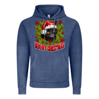 Vintage Denim meowy christmas Vintage Hoodie - CowhideDigitalArt
