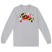 Moon Dust Maryland Crab State Pride Flag Long Sleeve Tee - maiPhamDesign