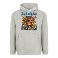 Moon Dust just a little moody 4th of july long haired cow Heavyweight Hoodie - Jasminsmagicworld
