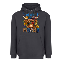 Smoke just a little moody 4th of july long haired cow Heavyweight Hoodie - Jasminsmagicworld