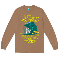 Toasted Coconut Pinky and the Brain The World Long Sleeve Tee - maiPhamDesign