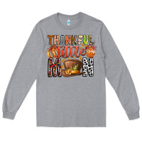 Heather Grey Thankful Little Mon Long Sleeve Tee - CowhideDigitalArt