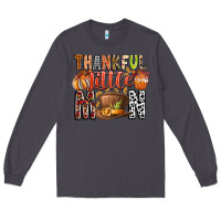 Smoke Thankful Little Mon Long Sleeve Tee - CowhideDigitalArt