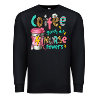 Black coffee gives me nurse powers Premium Sweatshirt - Jasminsmagicworld