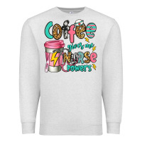 Oatmeal Heather coffee gives me nurse powers Premium Sweatshirt - Jasminsmagicworld