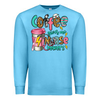 Ocean Blue coffee gives me nurse powers Premium Sweatshirt - Jasminsmagicworld