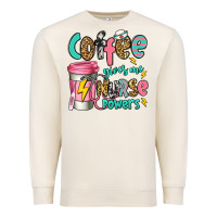Sandshell coffee gives me nurse powers Premium Sweatshirt - Jasminsmagicworld