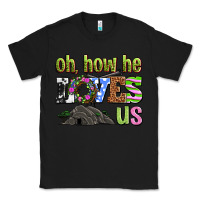 Black Easter Day Oh he loves us Classic Tee - OliviaCreatesArt