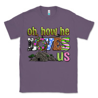 Lavender Easter Day Oh he loves us Classic Tee - OliviaCreatesArt