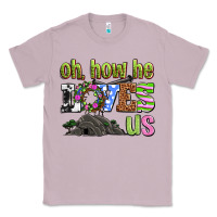 Lilac Easter Day Oh he loves us Classic Tee - OliviaCreatesArt