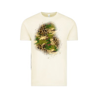 Vintage Arctic camouflage and leopard patch  1 Vintage Tee - BundleAndBundleShop
