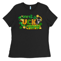 Black one lucky mama Ladies Tee - FaDigitalArtStudio
