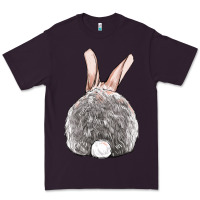 Plum Easter bunny back view Premium Tee - OliviaCreatesArt
