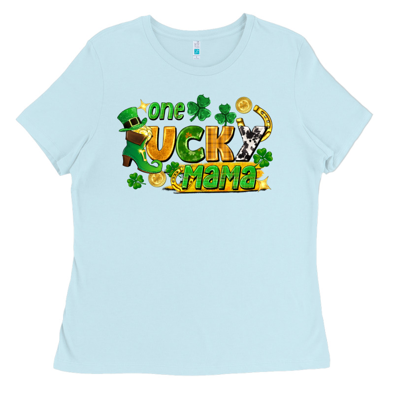 One Lucky Mama Ladies Tee by FaDigitalArtStudio | Teevron