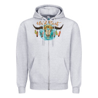 Heather Grey Wild Heart Zipper Hoodie - JahusDesignShop