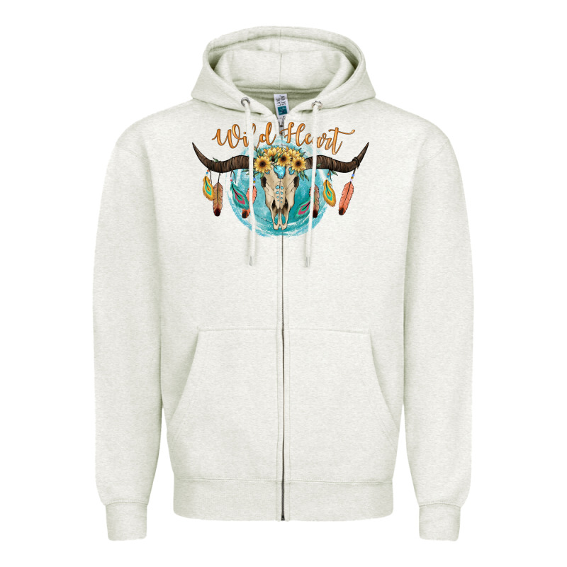 Wild Heart Zipper Hoodie by JahusDesignShop | Teevron