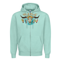 Seafoam Wild Heart Zipper Hoodie - JahusDesignShop