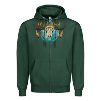 Sports Green Wild Heart Zipper Hoodie - JahusDesignShop