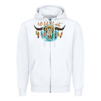 White Wild Heart Zipper Hoodie - JahusDesignShop