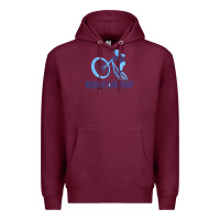 Burgundy serape bullskull teardrop earrings Premium Hoodie - Jasminsmagicworld