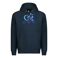 Navy serape bullskull teardrop earrings Premium Hoodie - Jasminsmagicworld