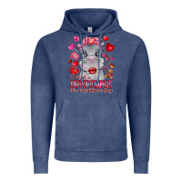 Vintage Denim i want hippopotamus for valentines day Vintage Hoodie - CowhideDigitalArt