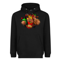Black Juneteenth sneaker and heel afro woman Heavyweight Hoodie - RanaPortraitStore