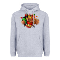Heather Grey Juneteenth sneaker and heel afro woman Heavyweight Hoodie - RanaPortraitStore