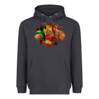 Smoke Juneteenth sneaker and heel afro woman Heavyweight Hoodie - RanaPortraitStore