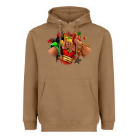 Toasted Coconut Juneteenth sneaker and heel afro woman Heavyweight Hoodie - RanaPortraitStore