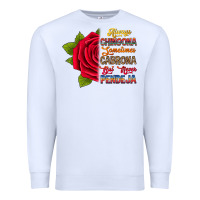 White Always chingona sometimes cabrona but never pendej Premium Sweatshirt - RanaPortraitStore