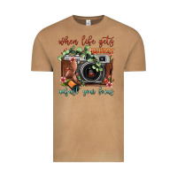 Vintage Camel When Life Gets Blurry Adjust Your Focus Vintage Camera Vintage Tee - FaDigitalArtStudio