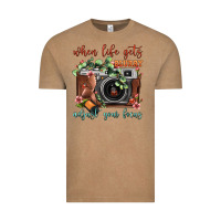 Vintage Coffee When Life Gets Blurry Adjust Your Focus Vintage Camera Vintage Tee - FaDigitalArtStudio