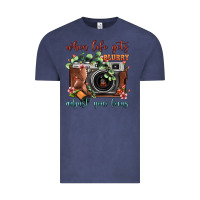 Vintage Denim When Life Gets Blurry Adjust Your Focus Vintage Camera Vintage Tee - FaDigitalArtStudio