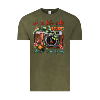 Vintage Olive When Life Gets Blurry Adjust Your Focus Vintage Camera Vintage Tee - FaDigitalArtStudio