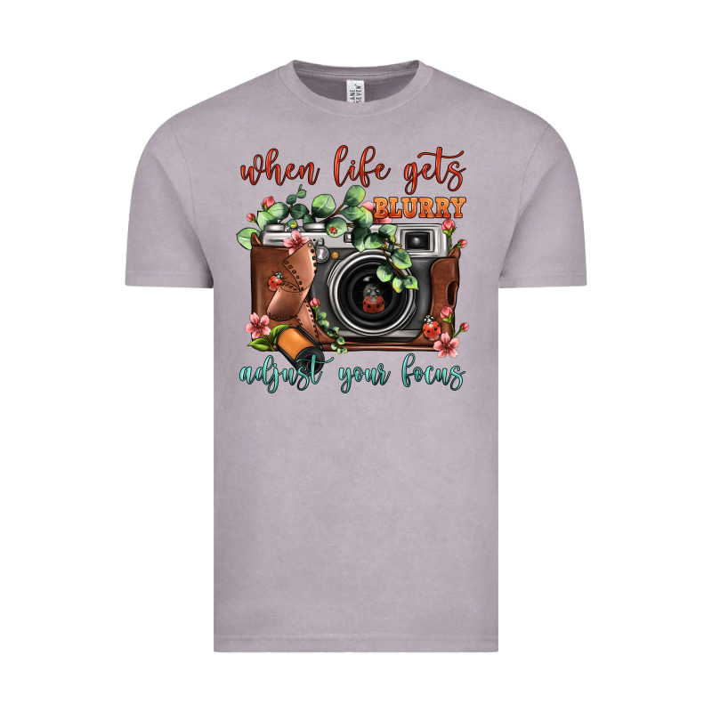 When Life Gets Blurry Adjust Your Focus Vintage Camera Vintage Tee by FaDigitalArtStudio | Teevron