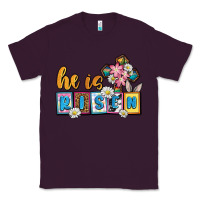 Plum Easter Day He is risen Classic Tee - OliviaCreatesArt