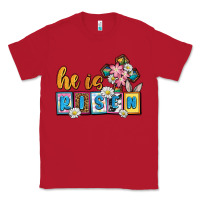 Red Easter Day He is risen Classic Tee - OliviaCreatesArt