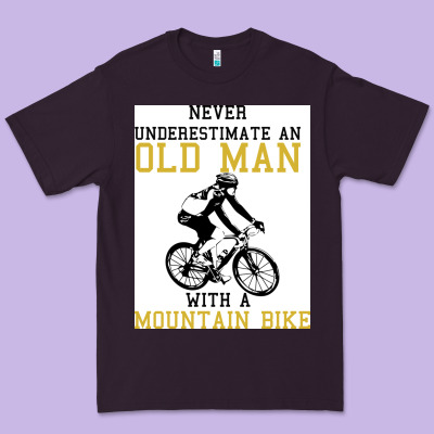 Never Underestimate An Old Man With A Mountain Bike Premium Tee Designed By Bettercallsaul