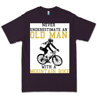 Plum Never Underestimate An Old Man With A Mountain Bike Premium Tee - Bettercallsaul