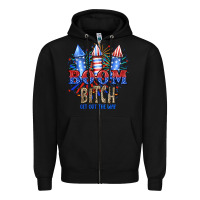 Black Boom Bıtch Get Out The Way Zipper Hoodie - JahusDesignShop
