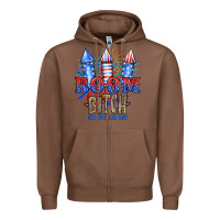 Chestnut Boom Bıtch Get Out The Way Zipper Hoodie - JahusDesignShop