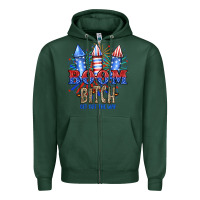 Sports Green Boom Bıtch Get Out The Way Zipper Hoodie - JahusDesignShop