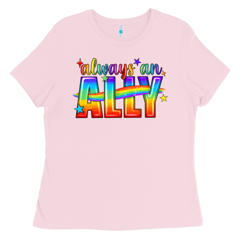 Always An Ally Pride Lgbtq Ladies Tee by BundleAndBundleShop | Teevron