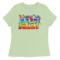 Matcha Always An Ally Pride LGBTQ Ladies Tee - BundleAndBundleShop