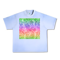 Grape Ice watercolor rainbow tiger seamless pattern Urban Heavy Tee - BundleAndBundleShop