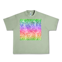 Oil Green watercolor rainbow tiger seamless pattern Urban Heavy Tee - BundleAndBundleShop